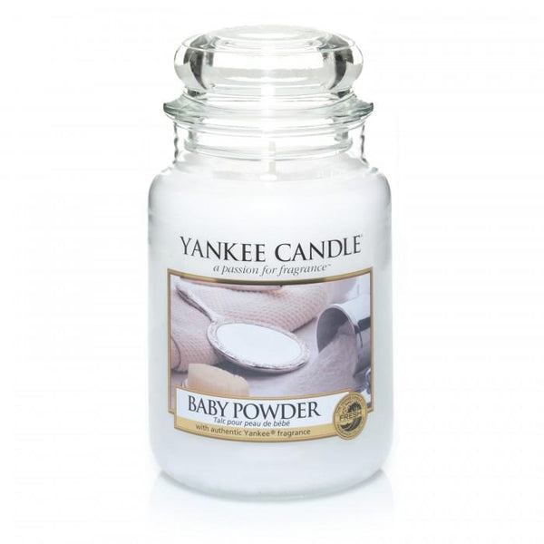 YANKEE CLASSIC LARGE JAR BABY POWDER CANDLE (623G)