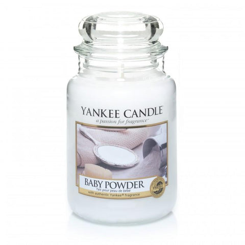 YANKEE CLASSIC LARGE JAR BABY POWDER CANDLE (623G)