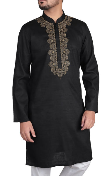 Men's Panjabi SEPIA BLACK