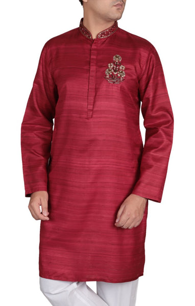 Men's Panjabi MILANO RED