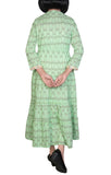 Printed With Embroidered Junior Girl's Ethnic Trail (10-15 Years Old)