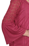 Lace Detail Junior Girls Knit Fashion Tops (10-15 Years Old)