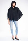 Hooded Button-Up Cape