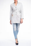 Notched Collar Embroidered Jacket