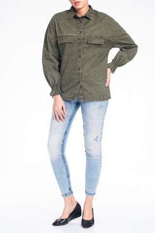 Dropped Shoulder Shacket