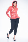 Floral Printed Hoodie
