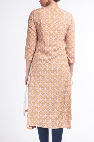 Printed With Embroidered Women's Ethnic Top