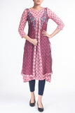 Printed With Embroidered Women's Ethnic Top