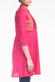 Printed With Embroidered Women's Ethnic Frock.