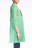 Printed With Embroidered Women's Ethnic Frock.