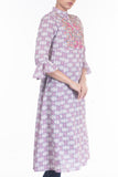 Printed With Embroidered Ethnic Top
