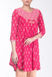 Printed With Embroidered Ethnic Frock.