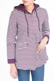 Reversible Stripe Zip-Up Hoodie