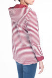 Reversible Stripe Zip-Up Hoodie