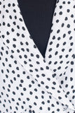 Ditsy Print Double-Breasted Blazer