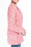 Ditsy Print Double-Breasted Blazer