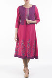 Printed With Embroidered Women's Ethnic Top