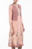 Printed With Embroidered Women's Ethnic Top