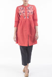 Printed With Embroidered Women's Ethnic Frock.