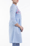Printed With Embroidered Women's Ethnic Frock.