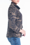 Elastic Waist Camo Jacket