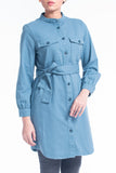 Buttoned-Up Trench Coat