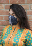 Hand-Embroidered Denim Fashion Mask