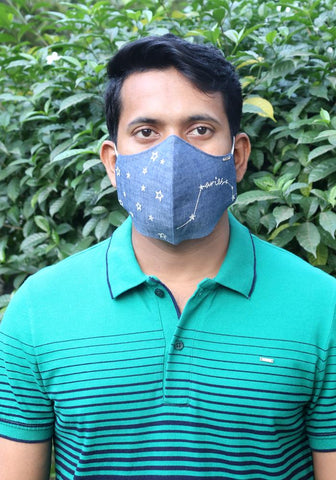 Denim Fashion Zodiac Mask