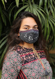 Bleach Spotted Denim Mask