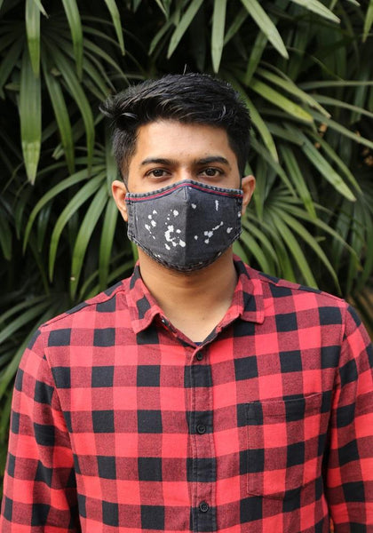Bleach Spotted Denim Mask