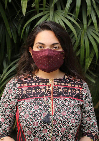Printed Knit Fashion Mask