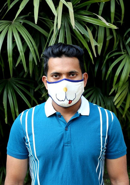 Embroidered Animal Face Mask