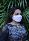Woven Fashion Mask with Decorative Bow