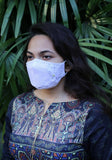 Woven Fashion Mask with Decorative Bow