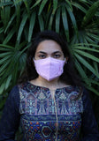Woven Fashion Mask with Decorative Bow