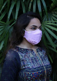 Woven Fashion Mask with Decorative Bow