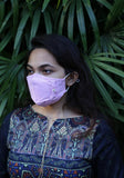 Woven Fashion Mask with Decorative Bow