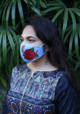 Embroidered Woven Fashion Mask