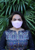 Woven Fashion Mask with Decorative Bow