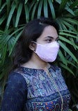 Woven Fashion Mask with Decorative Bow