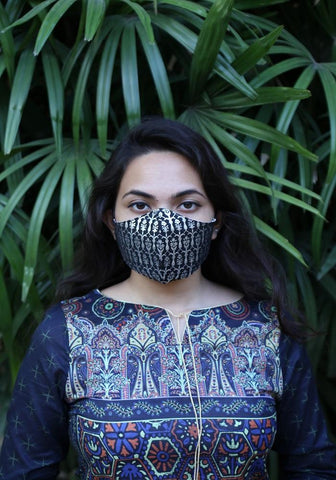Metallic Printed Fashion Mask