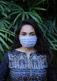 Decorative Pleated Woven Fashion Mask