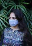 Decorative Pleated Woven Fashion Mask