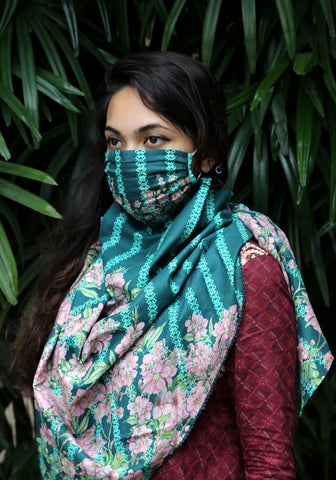 Scarf Woven Printed Fashionable Mask