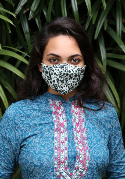 Printed Knit Fashion Mask