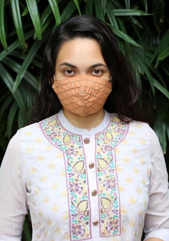 Embroidered Woven Fashion Mask
