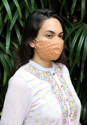 Embroidered Woven Fashion Mask