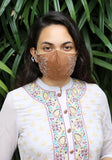 Embroidered Woven Fashion Mask