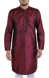Men's Panjabi Wine