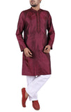 Men's Panjabi Wine